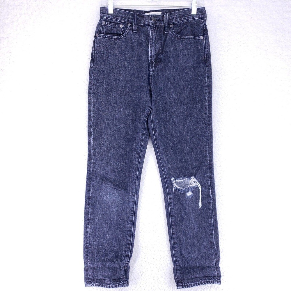 Madewell Distressed Perfect Vintage Jeans Women's Size 26 High Rise Blue Denim